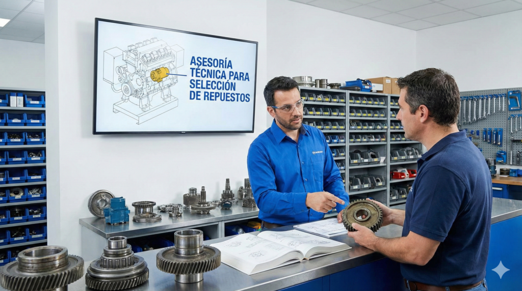 asesoría técnica para selección de repuestos