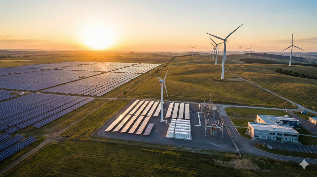 energía solar, eólica y sistemas híbridos