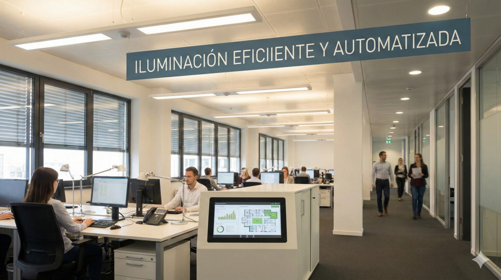 iluminación eficiente y automatizada