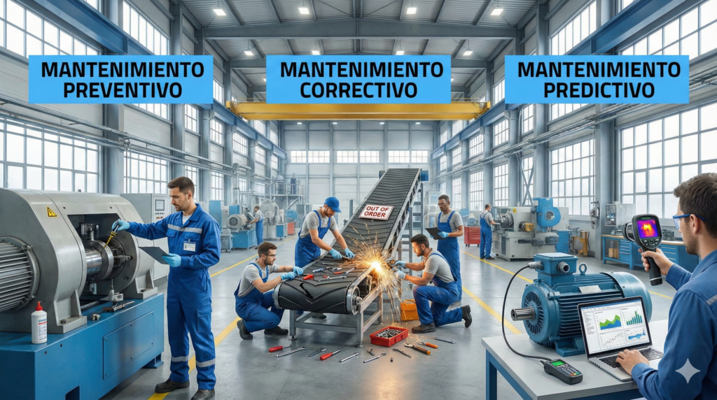 mantenimiento preventivo, correctivo y predictivo