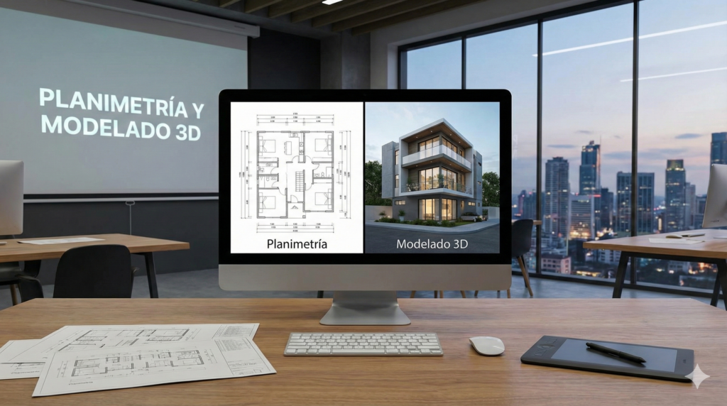 planimetría y modelado 3d
